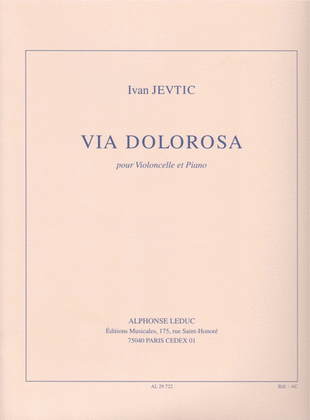 Jevtic Ivan Via Dolorosa Cello & Piano Book