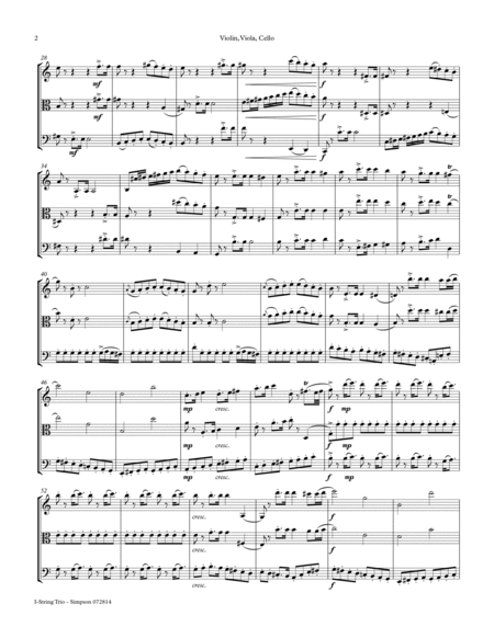 String Trio in C Major (Violin, Viola, Cello) 1st Mvt. image number null