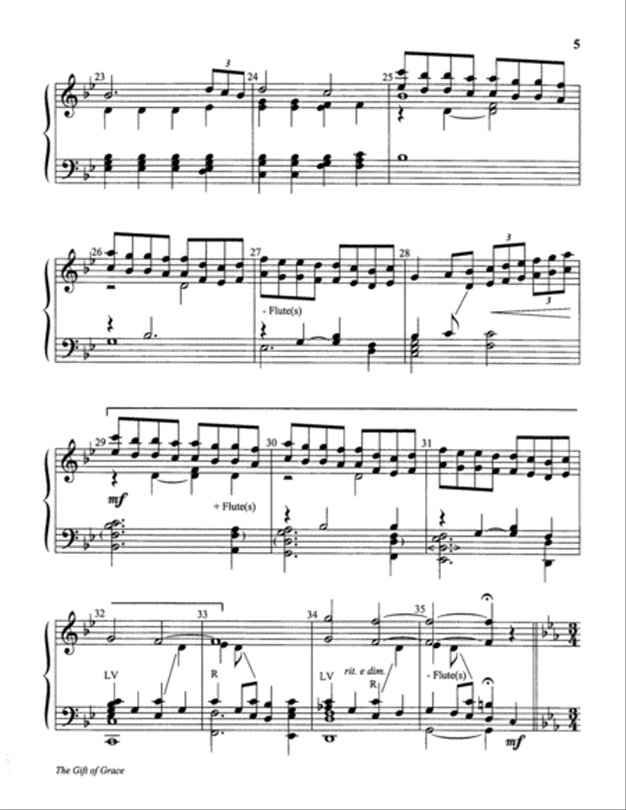 The Gift of Grace The Gift of Grace 5-Octaves scores gallery preview page 5