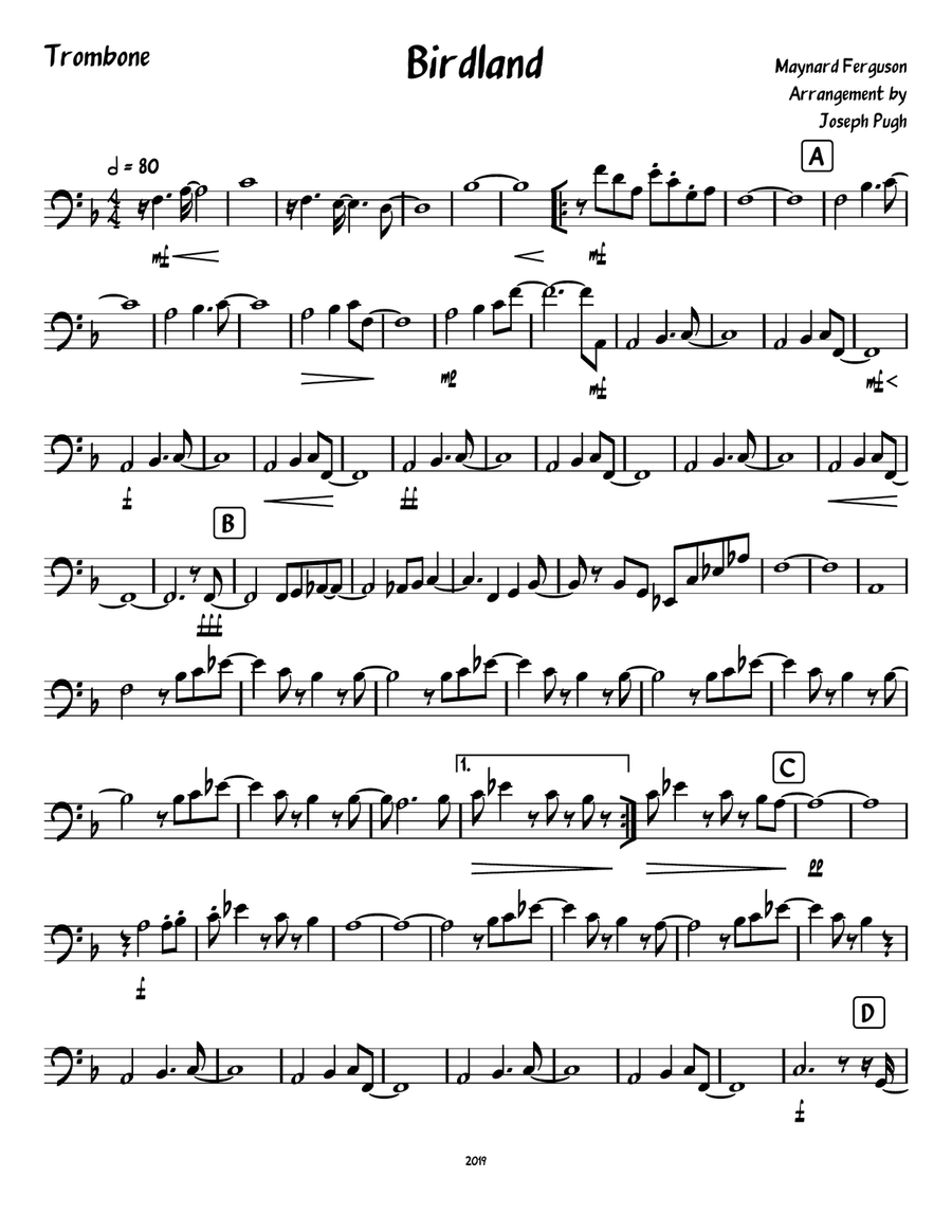 Birdland Brass Ensemble scores gallery preview page 5
