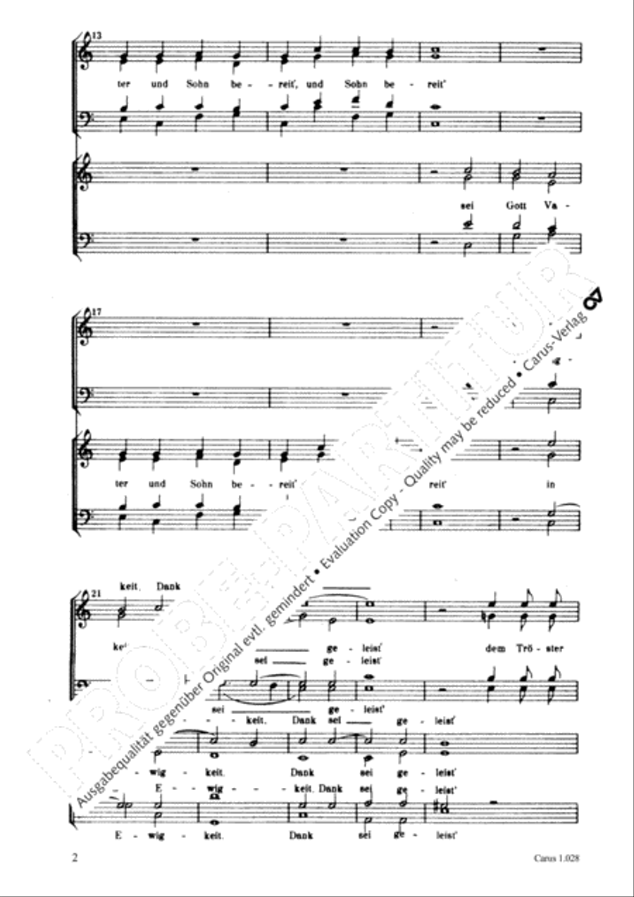 Preis, Dank, Lob, Ehr 4-Part scores gallery preview page 3