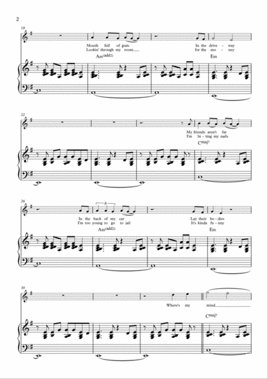 Bellyache Voice scores gallery preview page 2