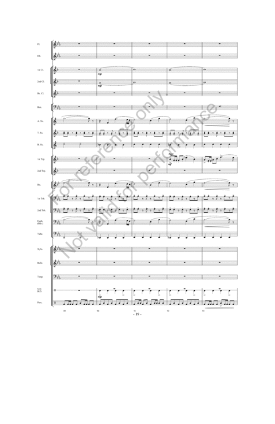 The Great Land Run Concert Band scores gallery preview page 18