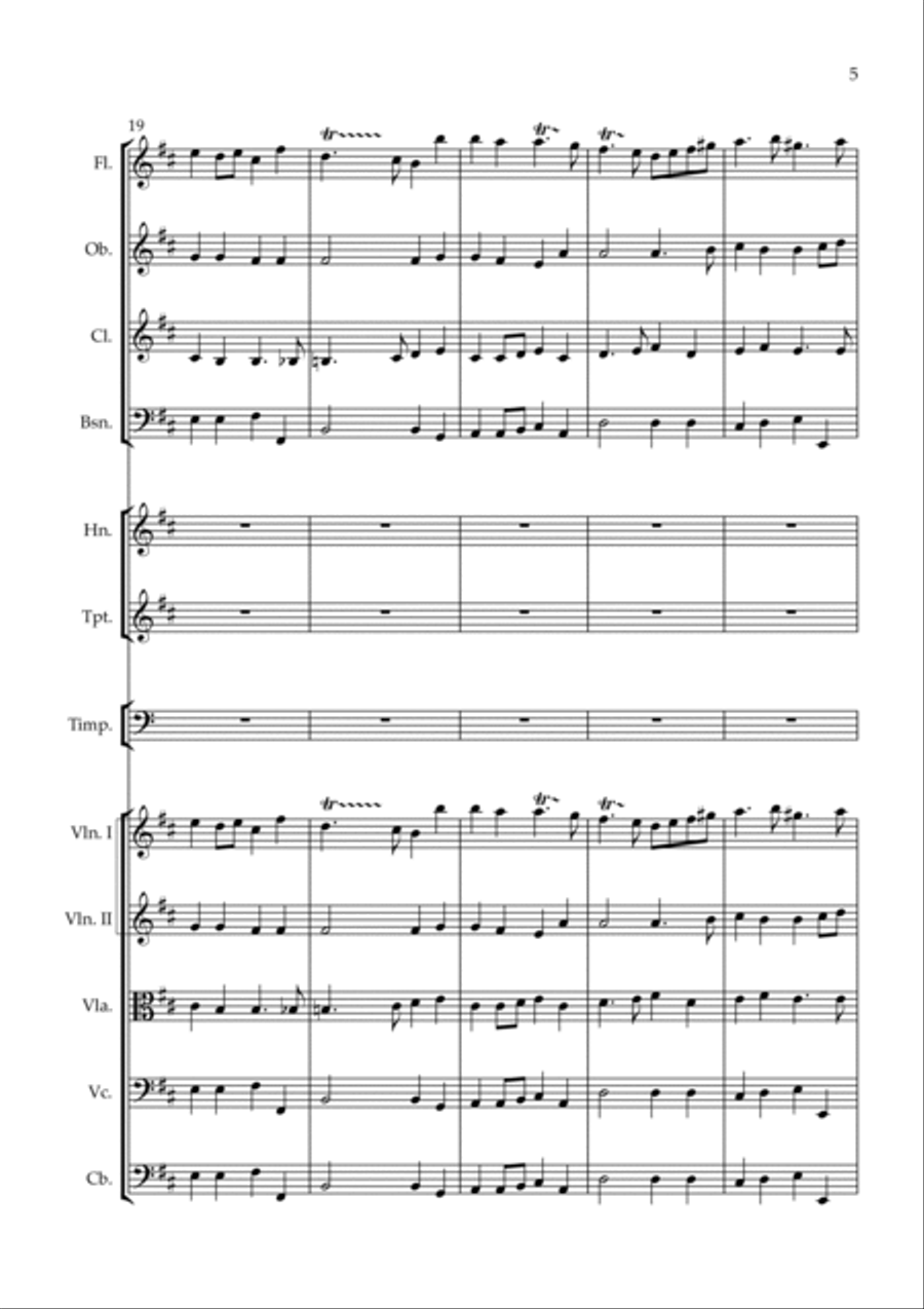Eurovisionshymne - Eurovisionsfanfare Full Orchestra scores gallery preview page 5