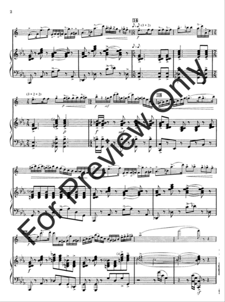 Fantasia for shop alto saxophone