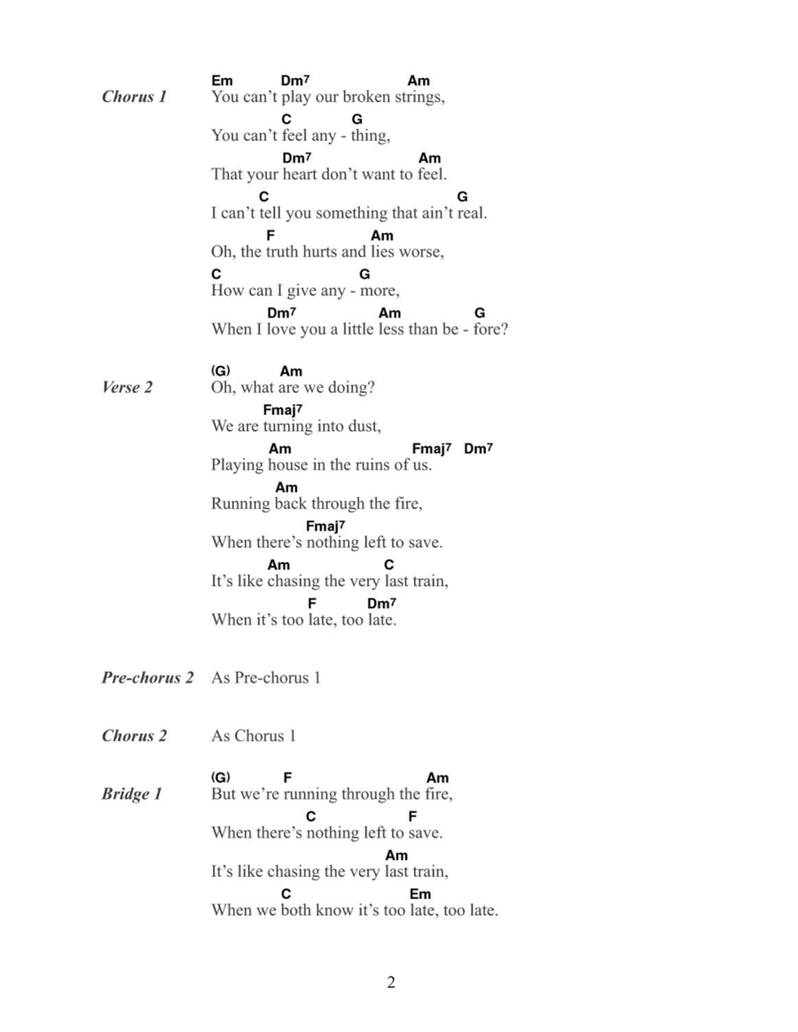 Broken Strings Acoustic Guitar scores gallery preview page 2