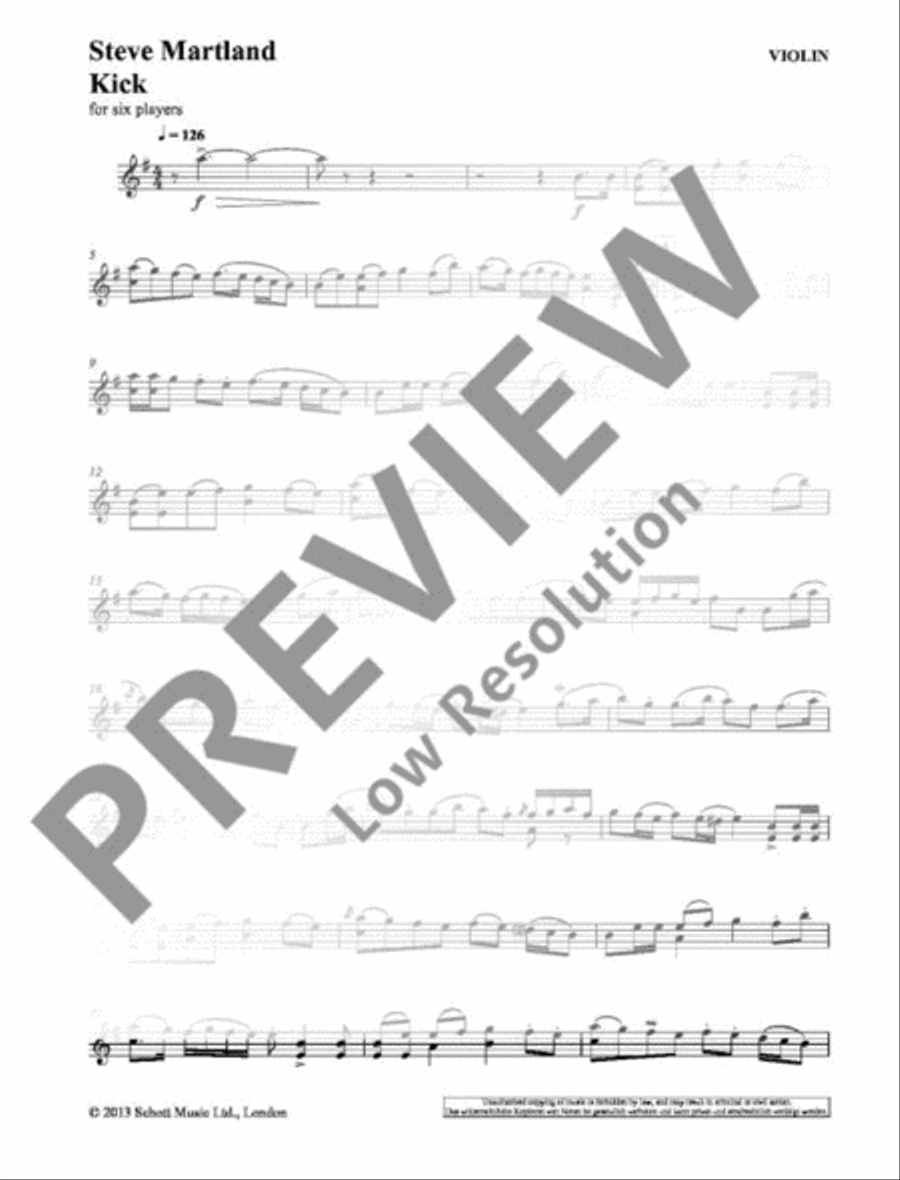 Kick Bass Clarinet scores gallery preview page 17