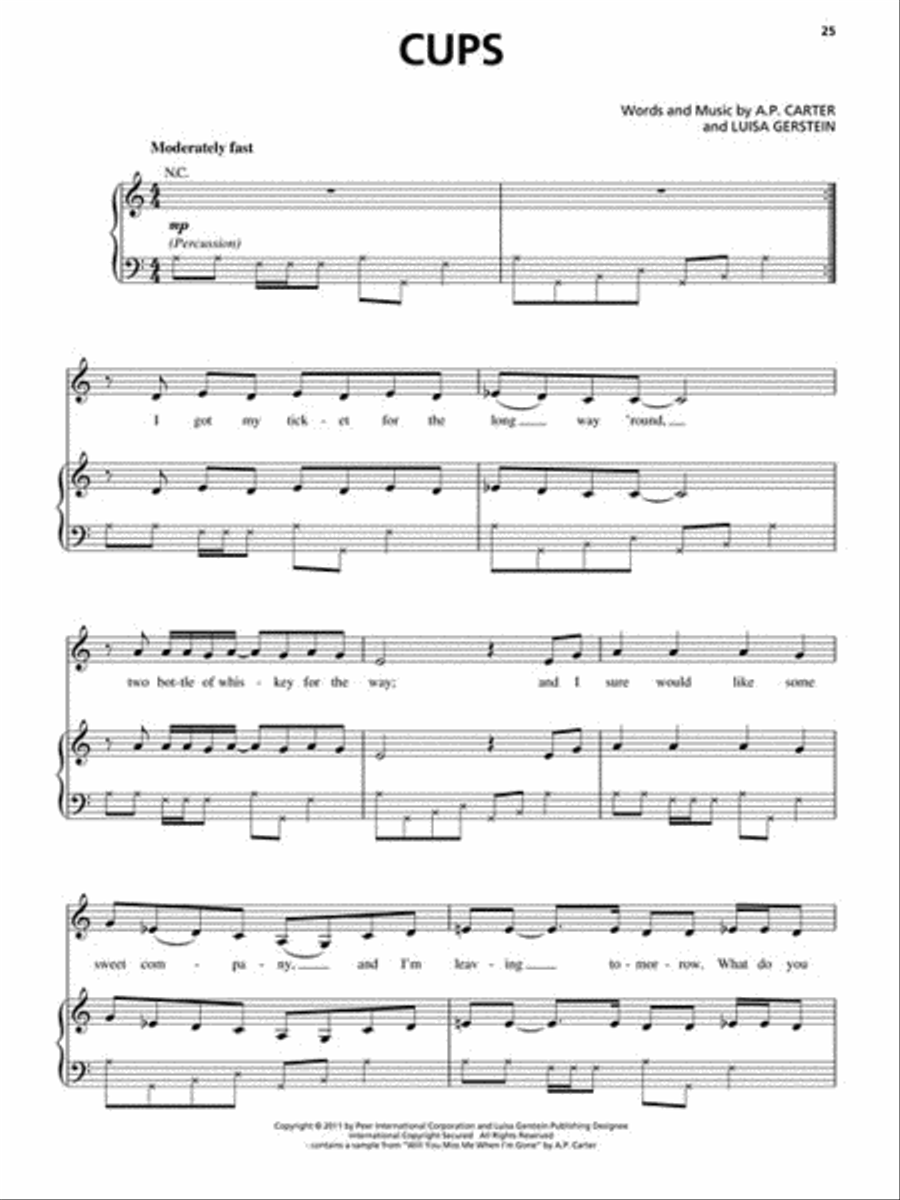 Pitch Perfect Piano, Vocal, Guitar scores gallery preview page 4