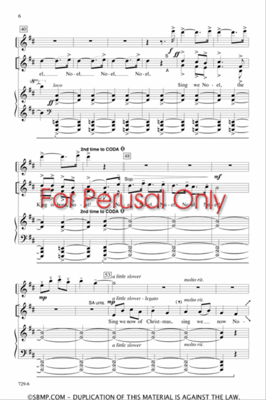 Sing We Now Noel! - SSA Octavo SSA scores gallery preview page 5