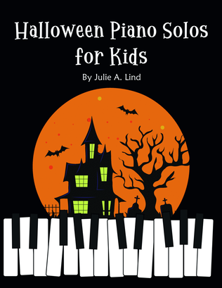 Book cover for Halloween Piano Solos for Kids