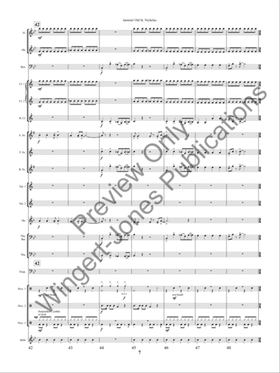 Jammin' Old St. Nicholas Concert Band scores gallery preview page 10