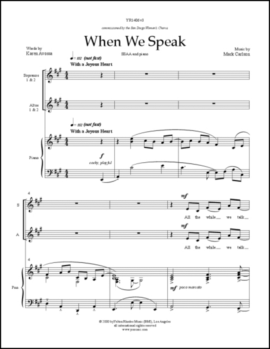 When We Speak