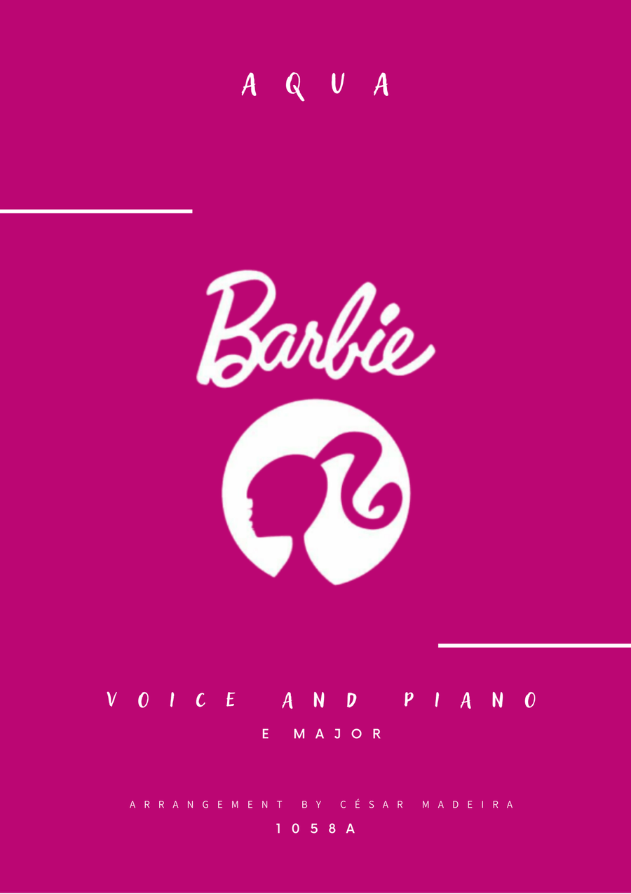 Barbie Girl Piano, Vocal scores gallery preview page 1
