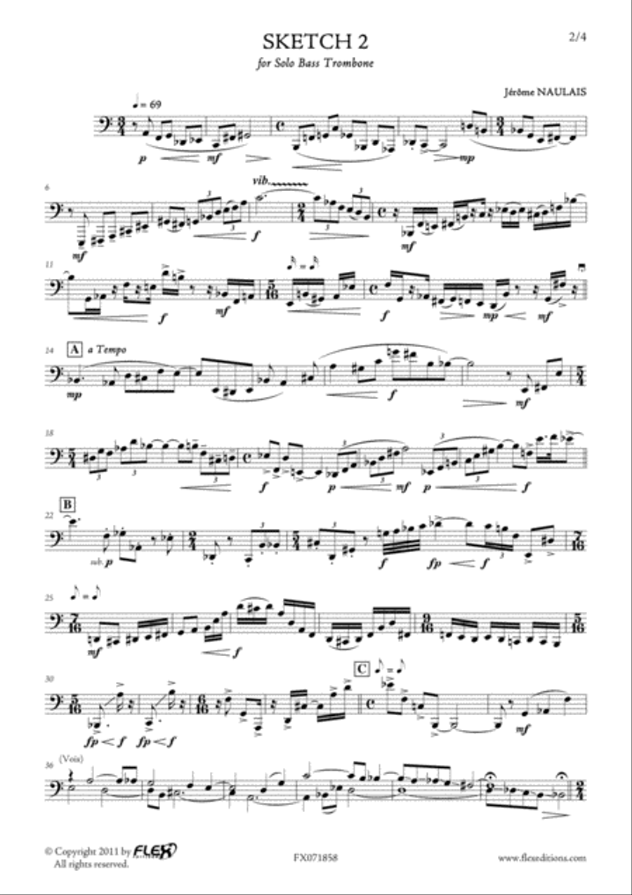 Sketch 2 Bass Trombone scores gallery preview page 2