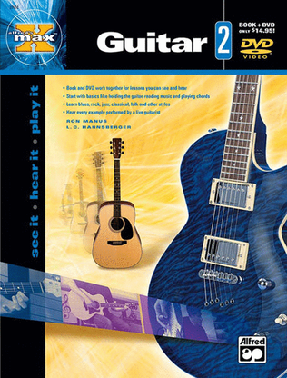 Book cover for Alfred's MAX Guitar, Book 2