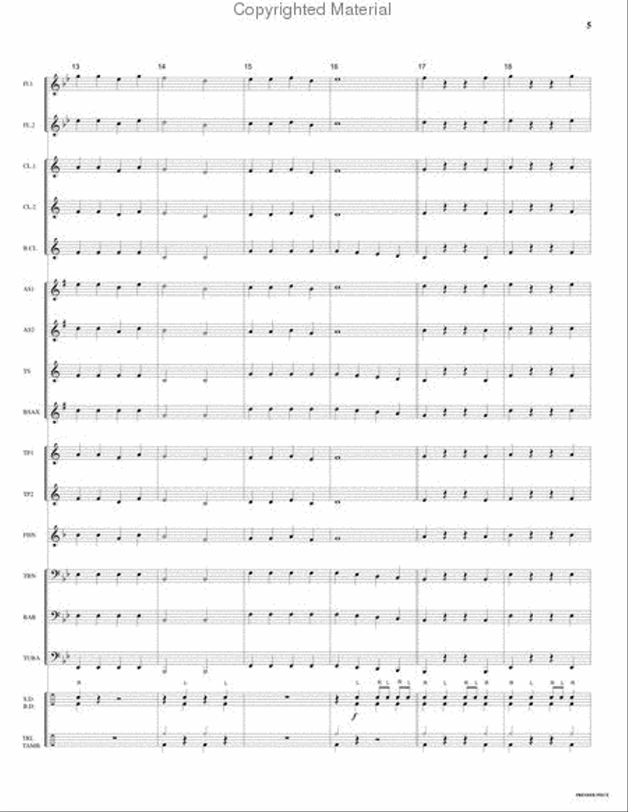 Premier Piece Premier Piece Concert Band scores gallery preview page 5