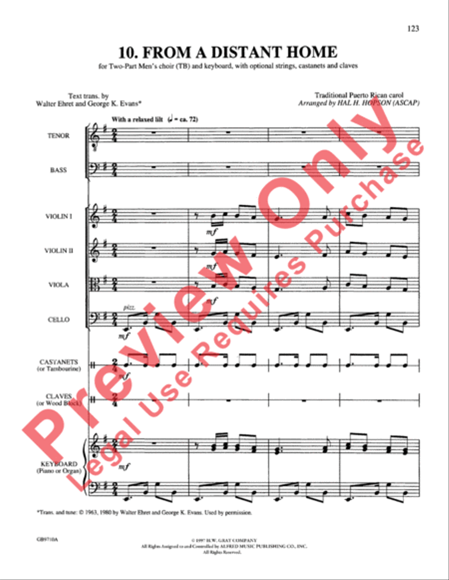 A Festival of Lessons and Carols Choir scores gallery preview page 124