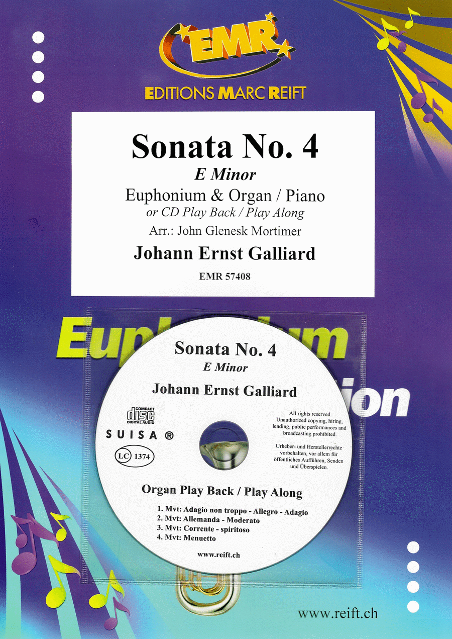 Sonata No. 4 Euphonium scores gallery preview page 1