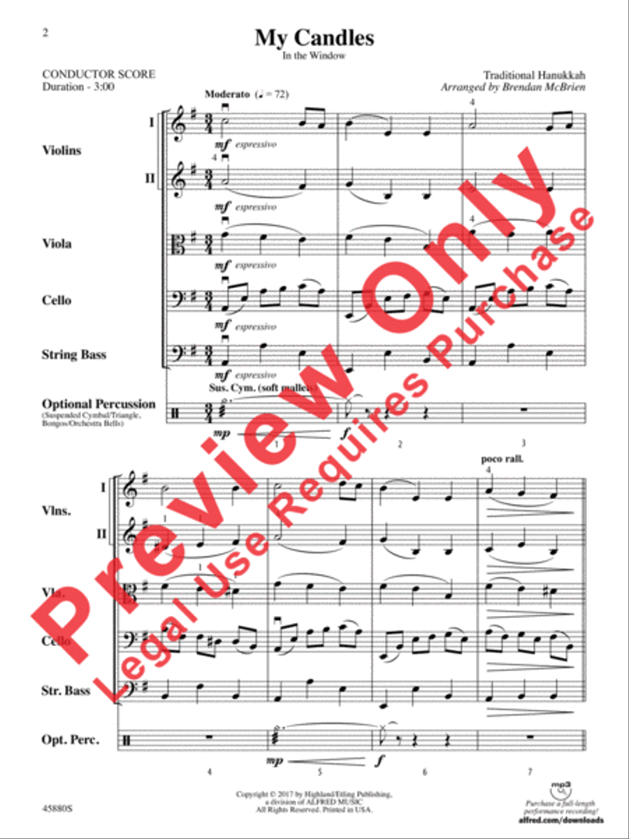 My Candles String Orchestra scores gallery preview page 2