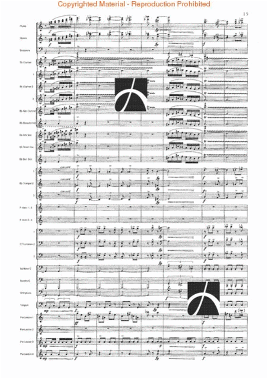 Spartacus Concert Band scores gallery preview page 16