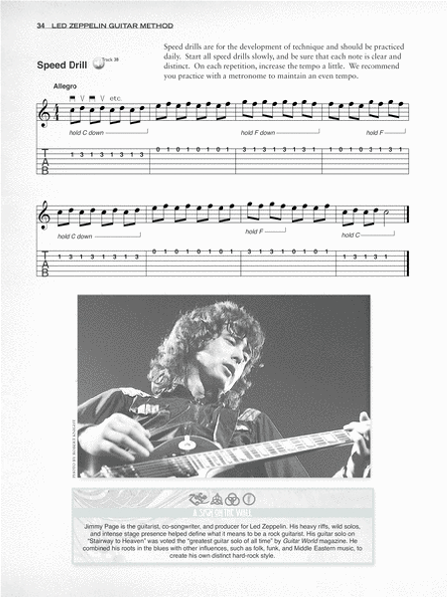 Led Zeppelin Guitar Method Guitar scores gallery preview page 4