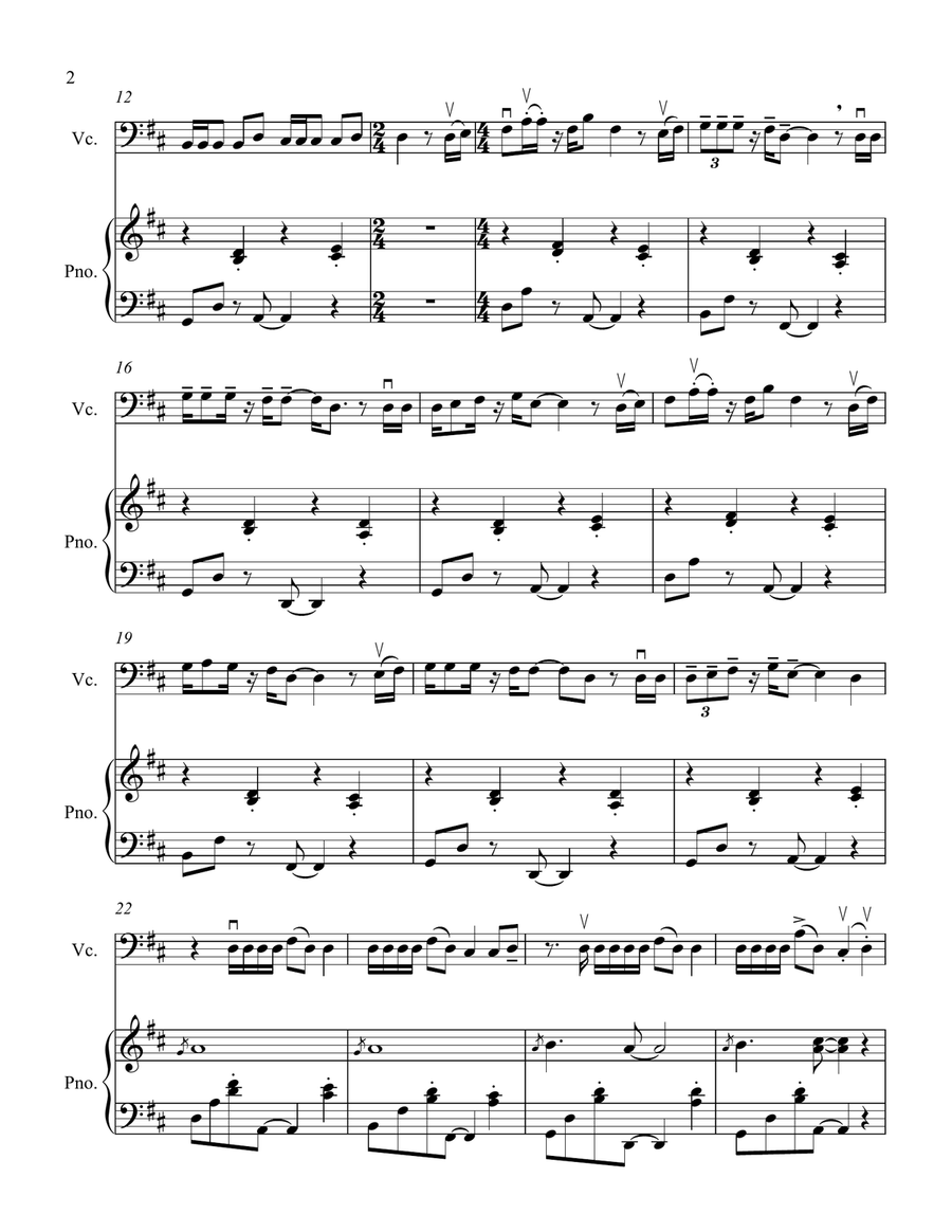 Memories Piano scores gallery preview page 4