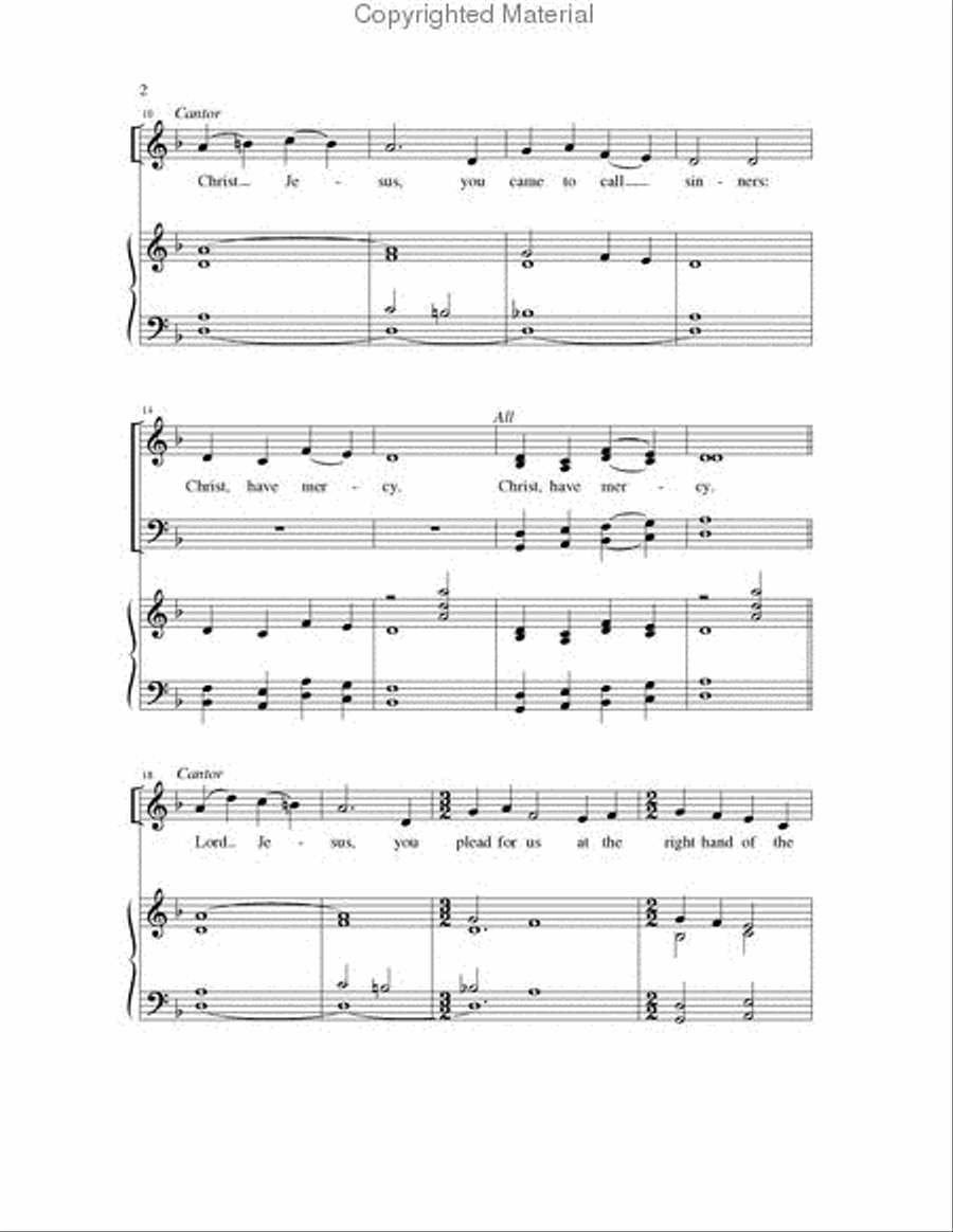 Missa Pacem - Assembly edition Unison Choir scores gallery preview page 3