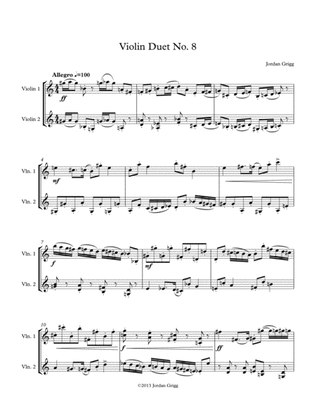 Book cover for Violin Duet No.8