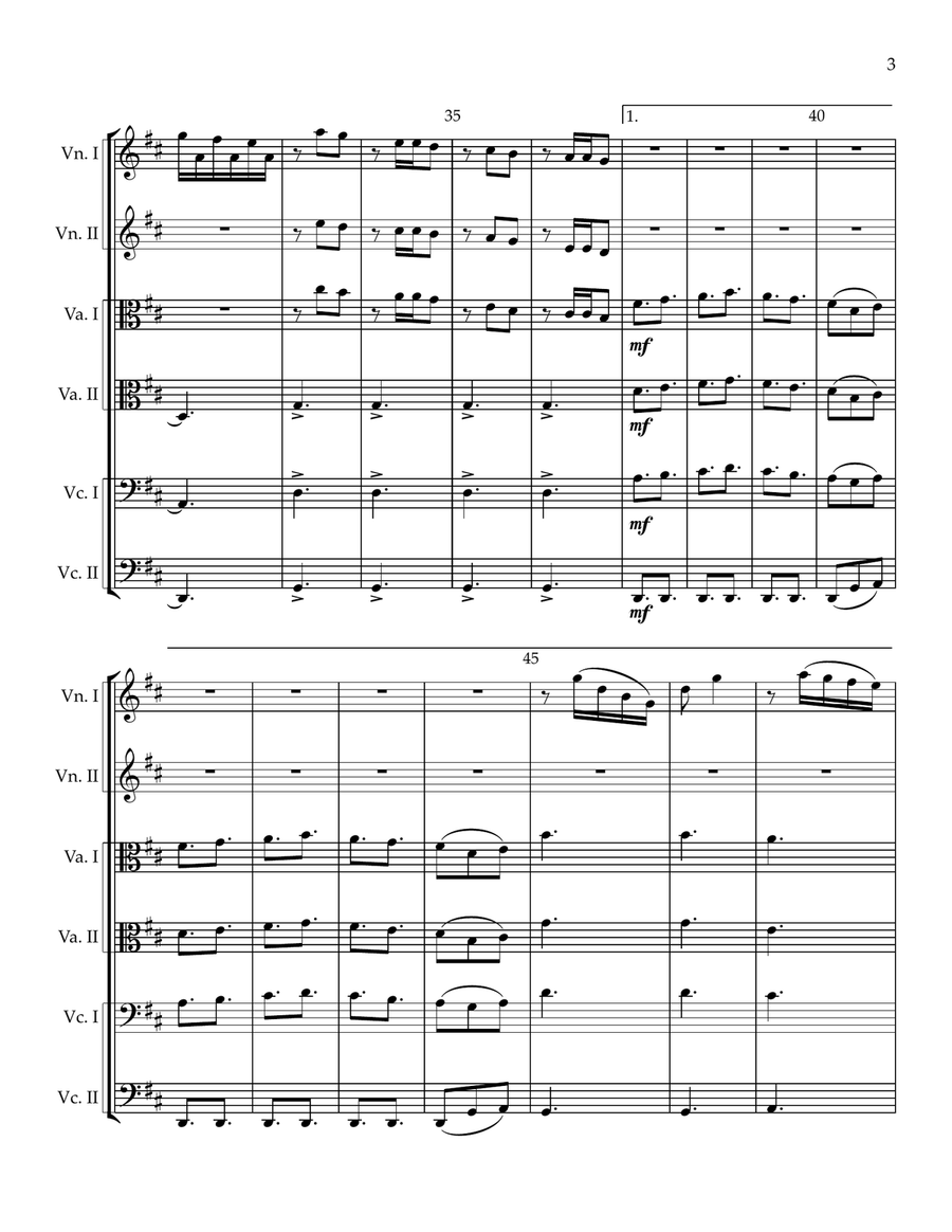 Fooling Yourself (The Angry Young Man) Cello scores gallery preview page 3