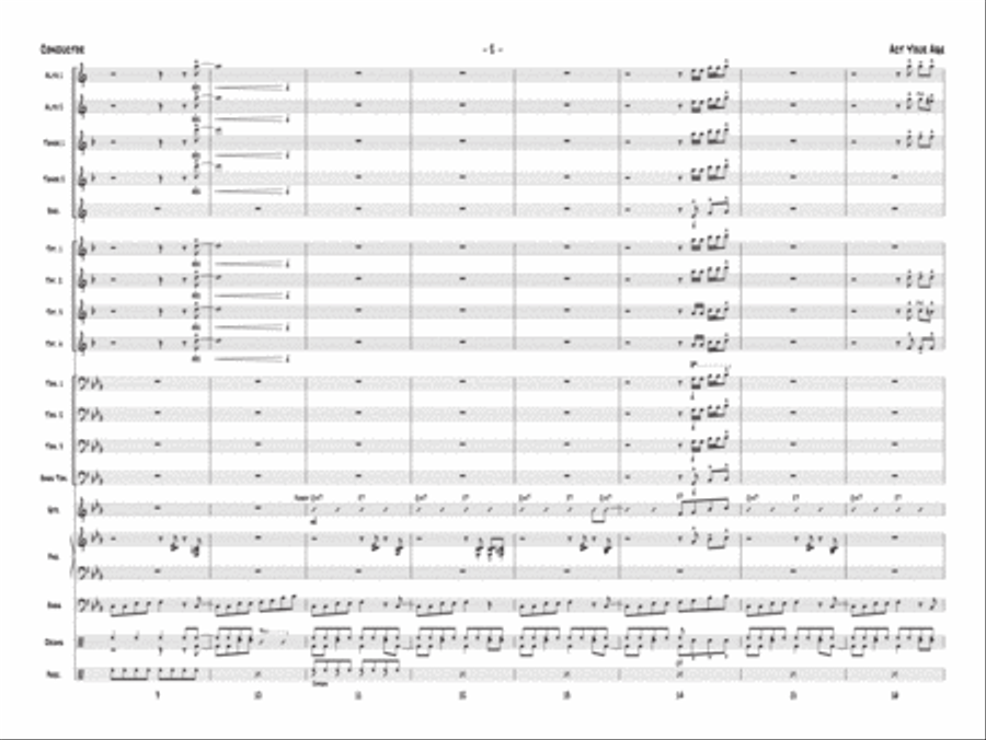 Act Your Age Jazz Ensemble scores gallery preview page 23
