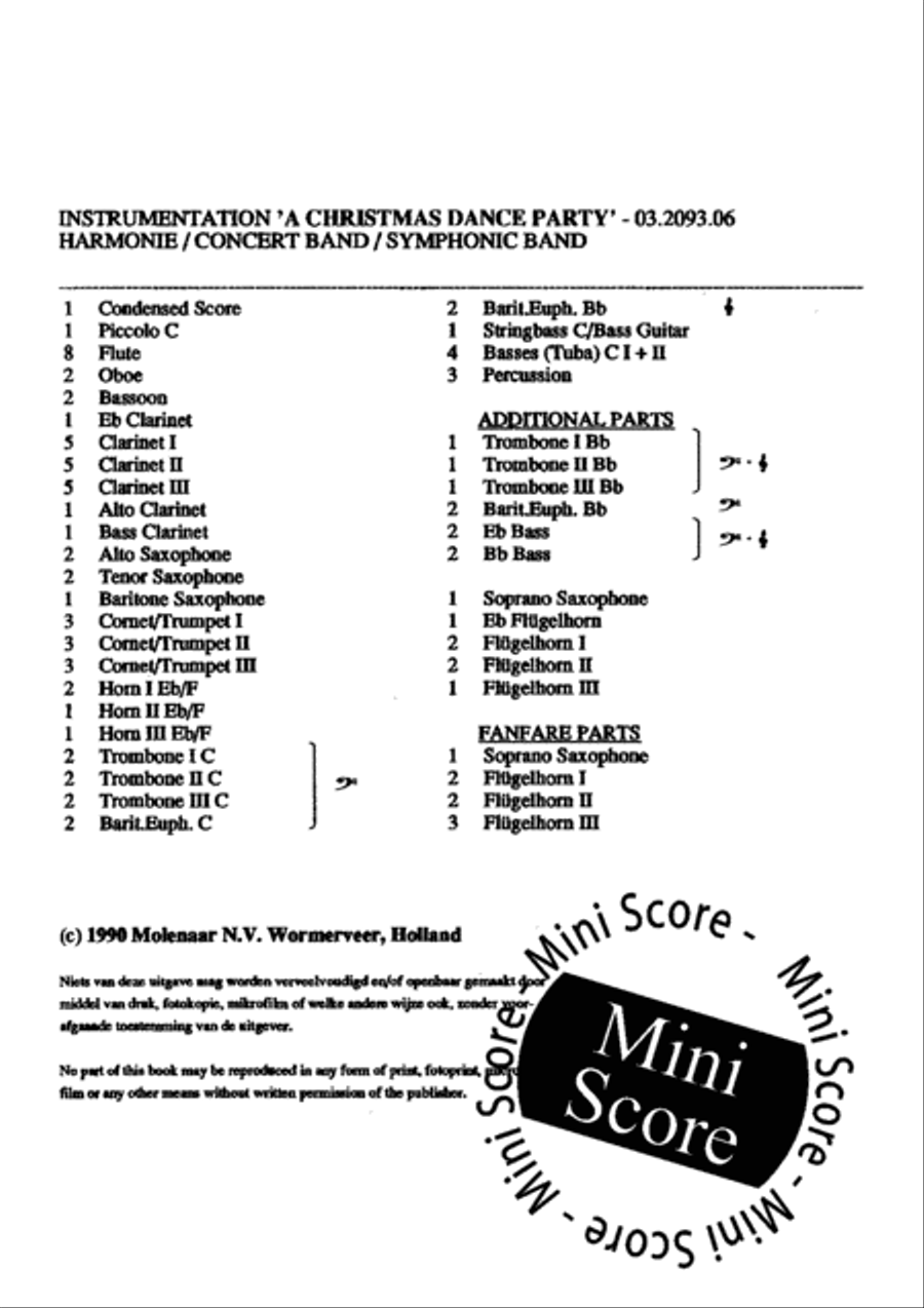 A Christmas Dance Party Big Band scores gallery preview page 3