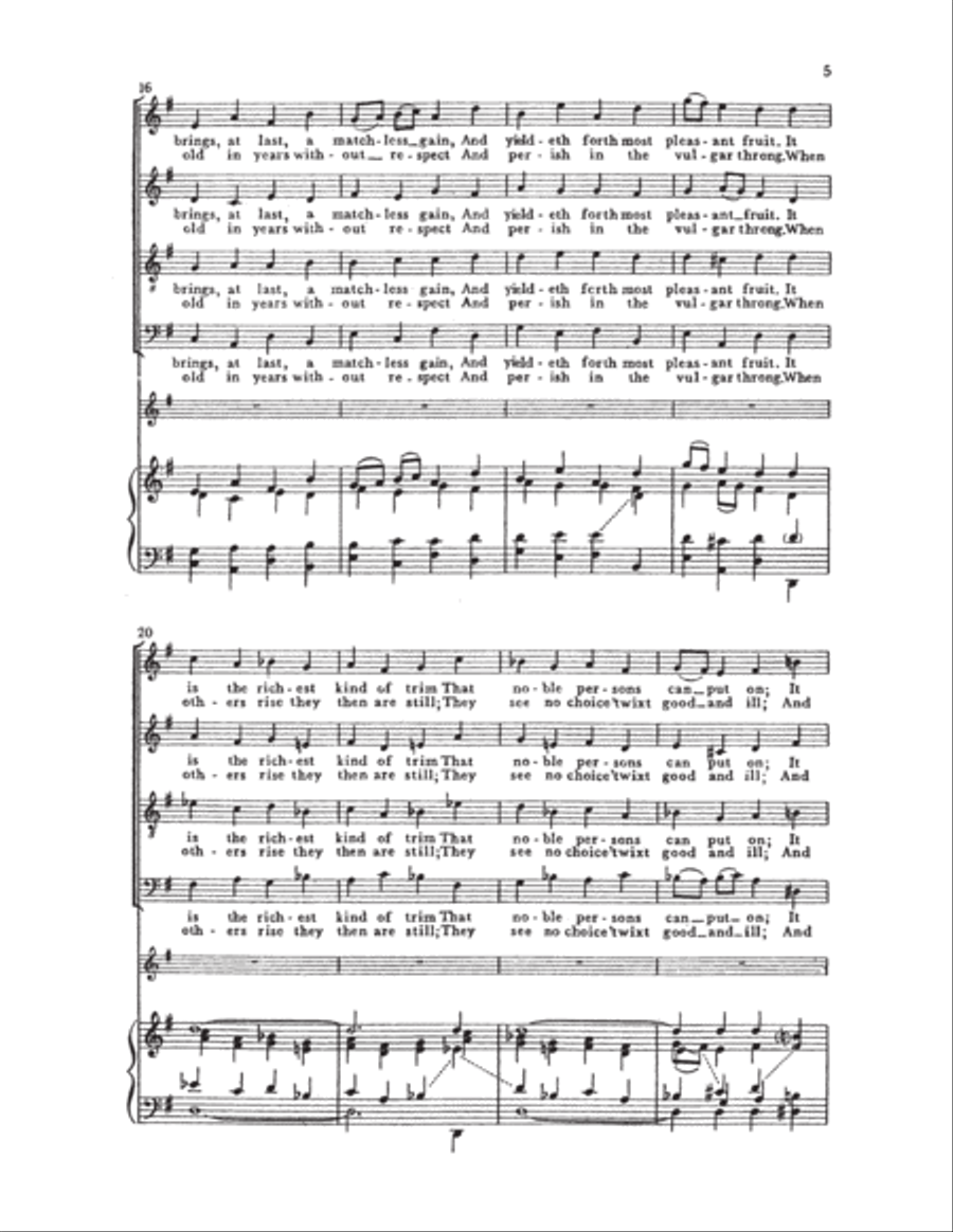 A Hymn For Scholars and Pupils 4-Part scores gallery preview page 5
