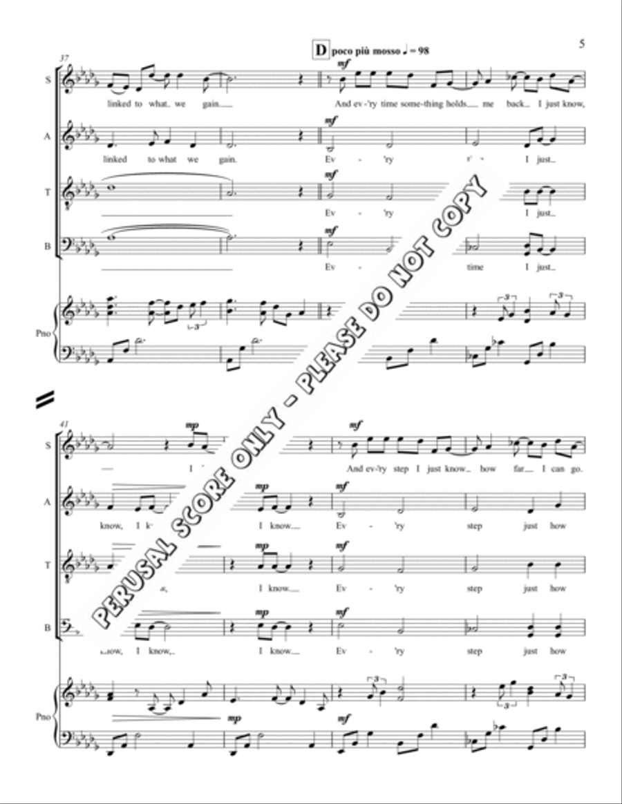 Maybe SATB 4-Part scores gallery preview page 6