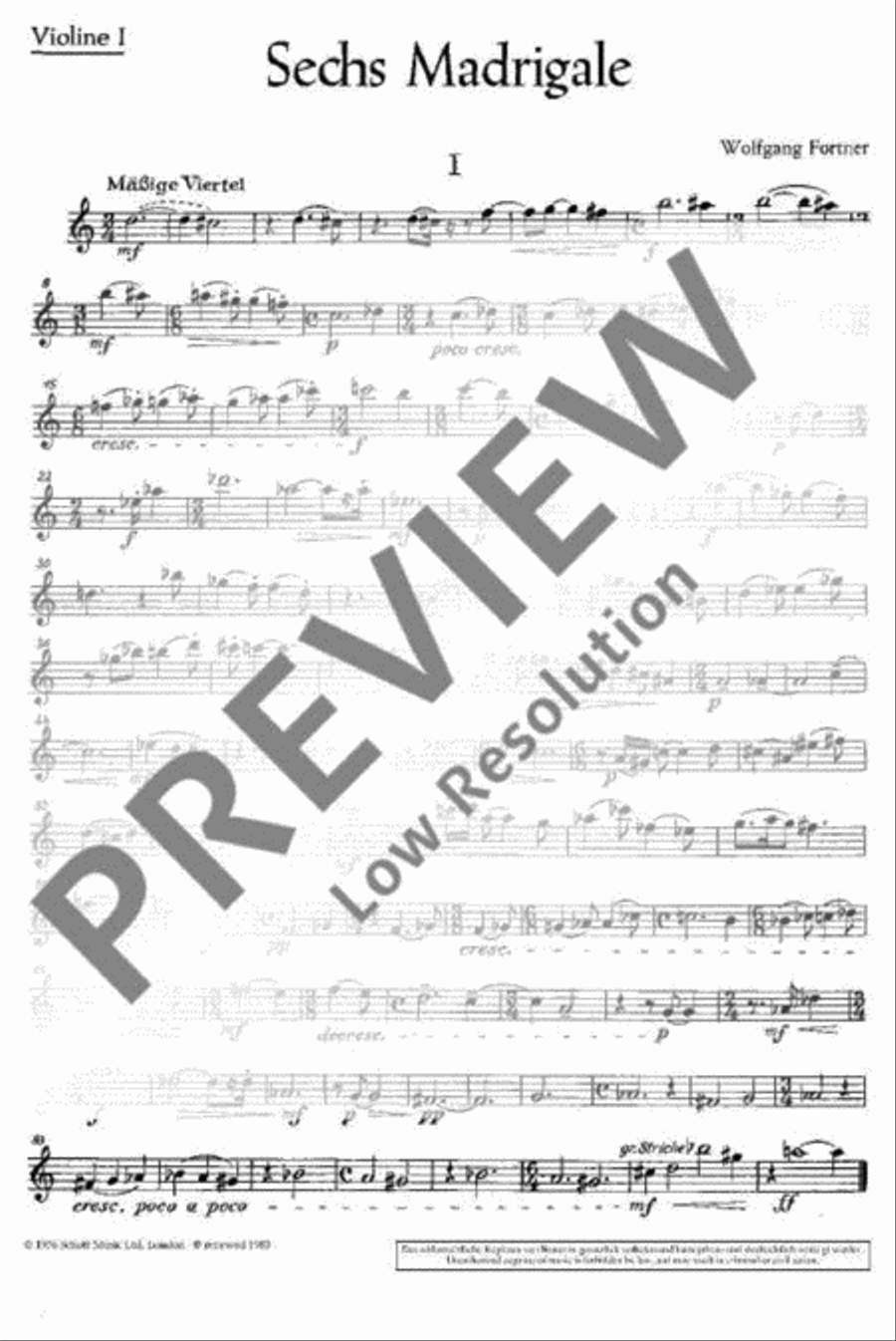Six Madrigals Set of Parts scores gallery preview page 2