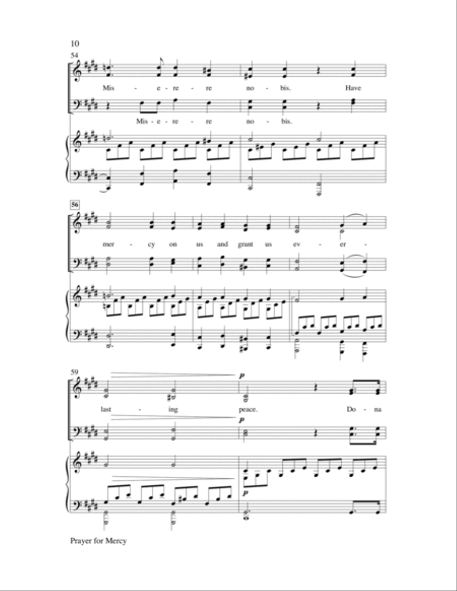 Prayer for Mercy 4-Part scores gallery preview page 10