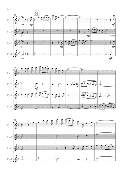 My Darling Ploughman Boy - Flute Quartet image number null