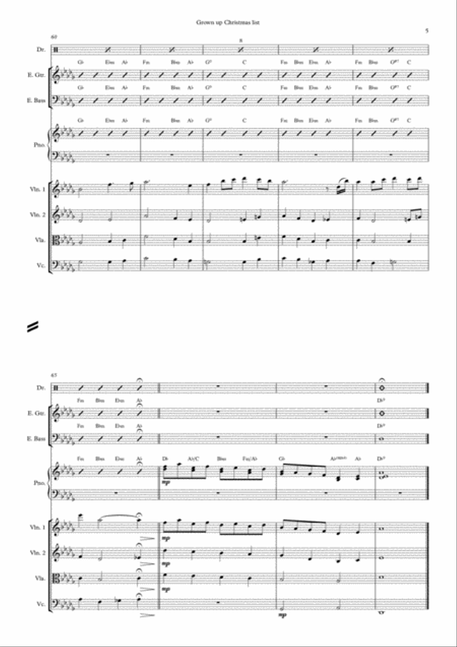 Grown-Up Christmas List Grown-Up Christmas List Small Ensemble scores gallery preview page 5