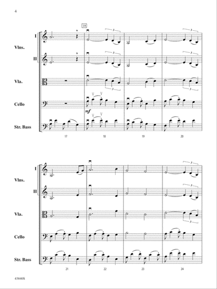 Mystère: Score String Orchestra scores gallery preview page 4