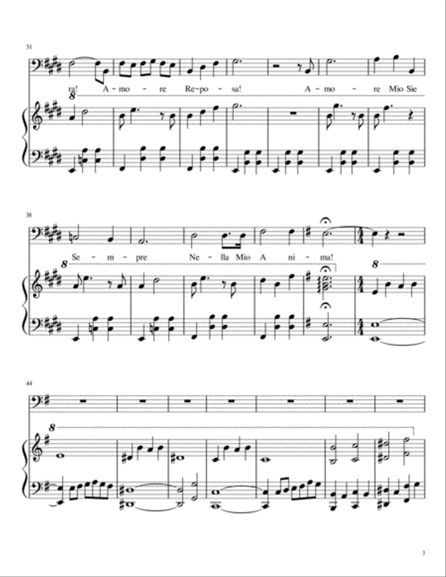Morte (Death) Morte (Death) Low Voice scores gallery preview page 3