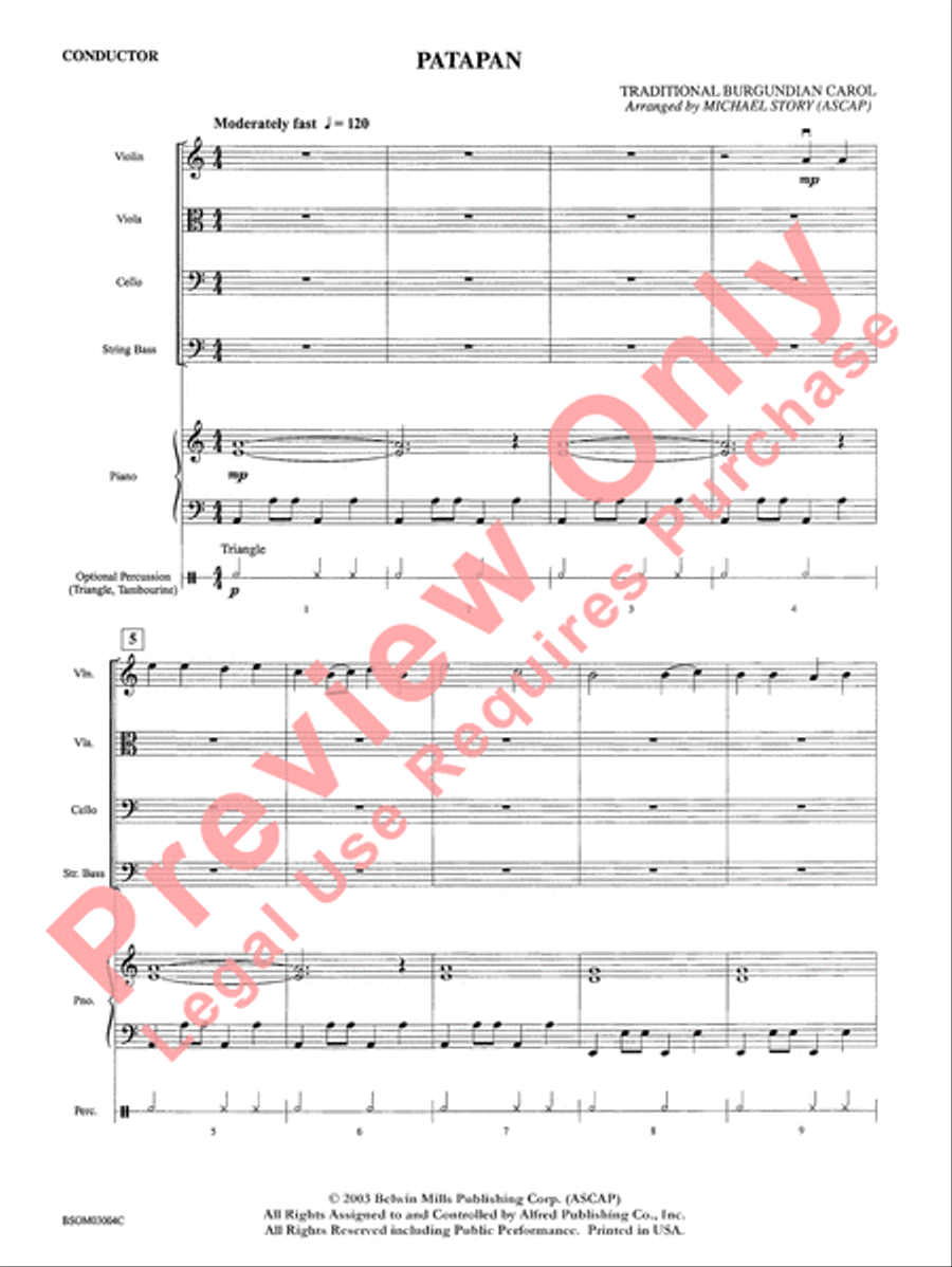Patapan String Orchestra scores gallery preview page 3