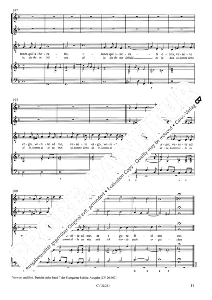 Venite ad me (Kommt alle zu mir) Tenor Voice scores gallery preview page 12