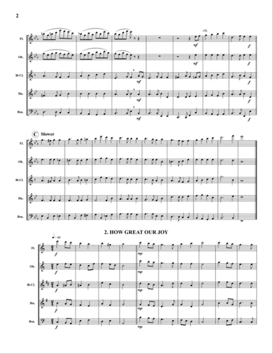 Christmas Suite 2 Christmas Suite 2 Woodwind Quintet scores gallery preview page 2