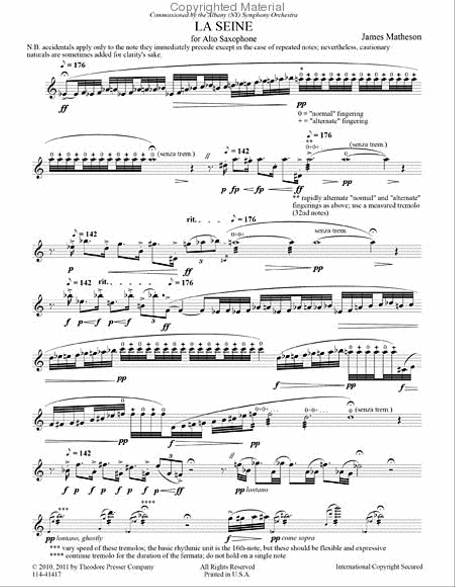 LA SEINE LA SEINE Chamber Music scores gallery preview page 2