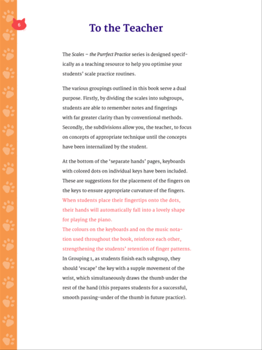Piano Scales - the Purrfect Practice - Grade 1 AMEB Piano Method scores gallery preview page 6