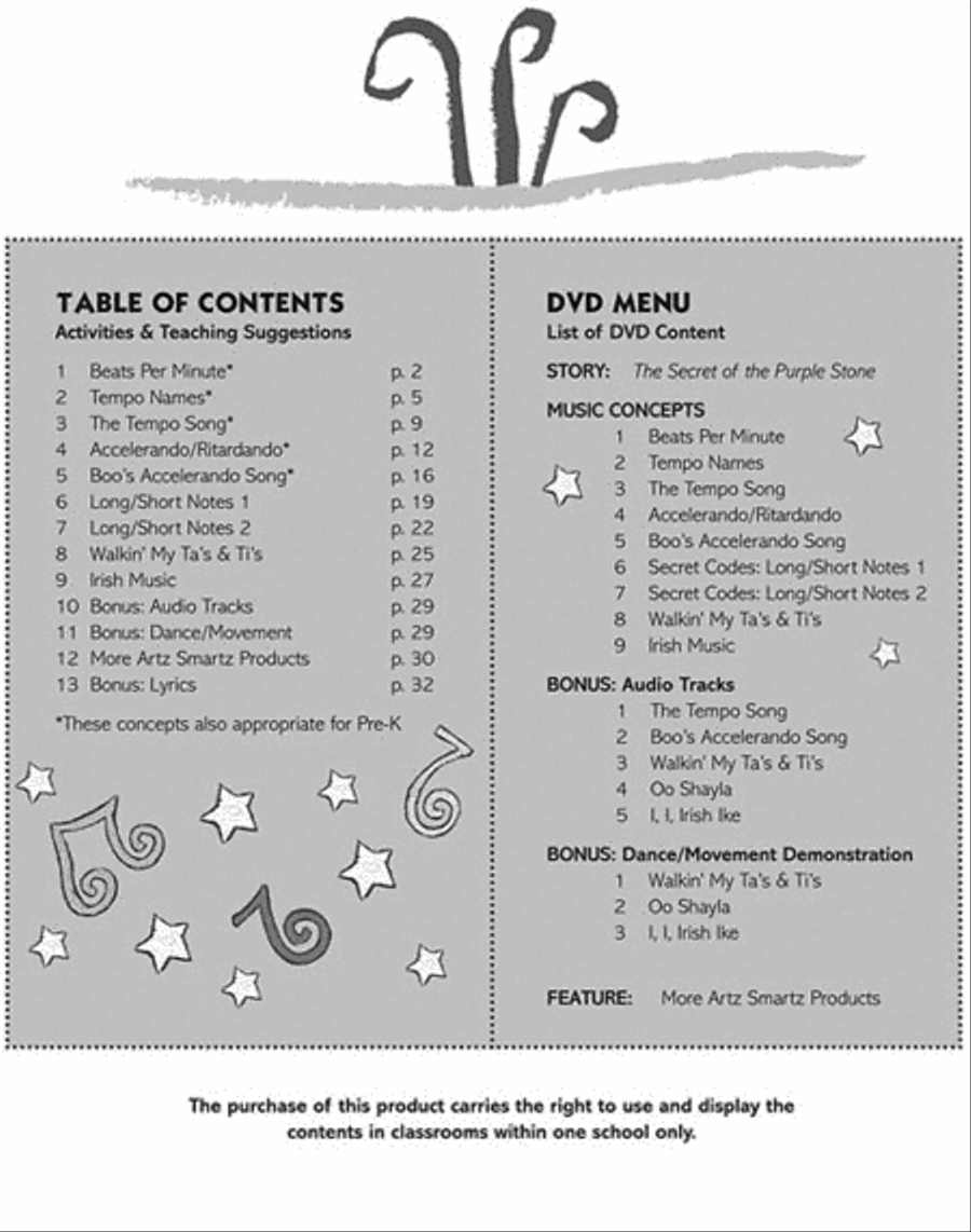 Christopher Kazoo & Bongo Boo - The Secret of the Purple Stone Choir scores gallery preview page 6