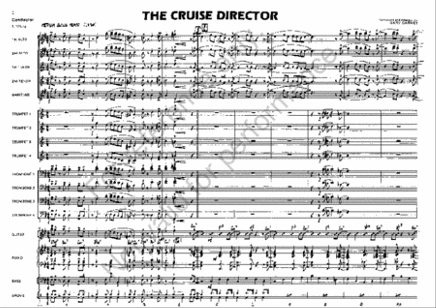 The Cruise Director The Cruise Director Jazz Ensemble scores gallery preview page 2