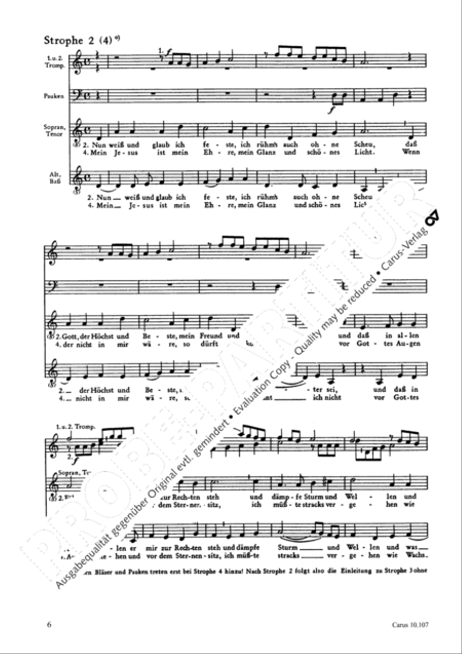 Ist Gott fur mich 4-Part scores gallery preview page 7