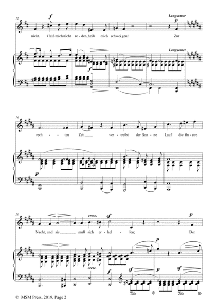Schumann-Heiß mich nicht reden,heiß mich schweigen,Op.98a No.5,in b minor,for Vioce&Pno