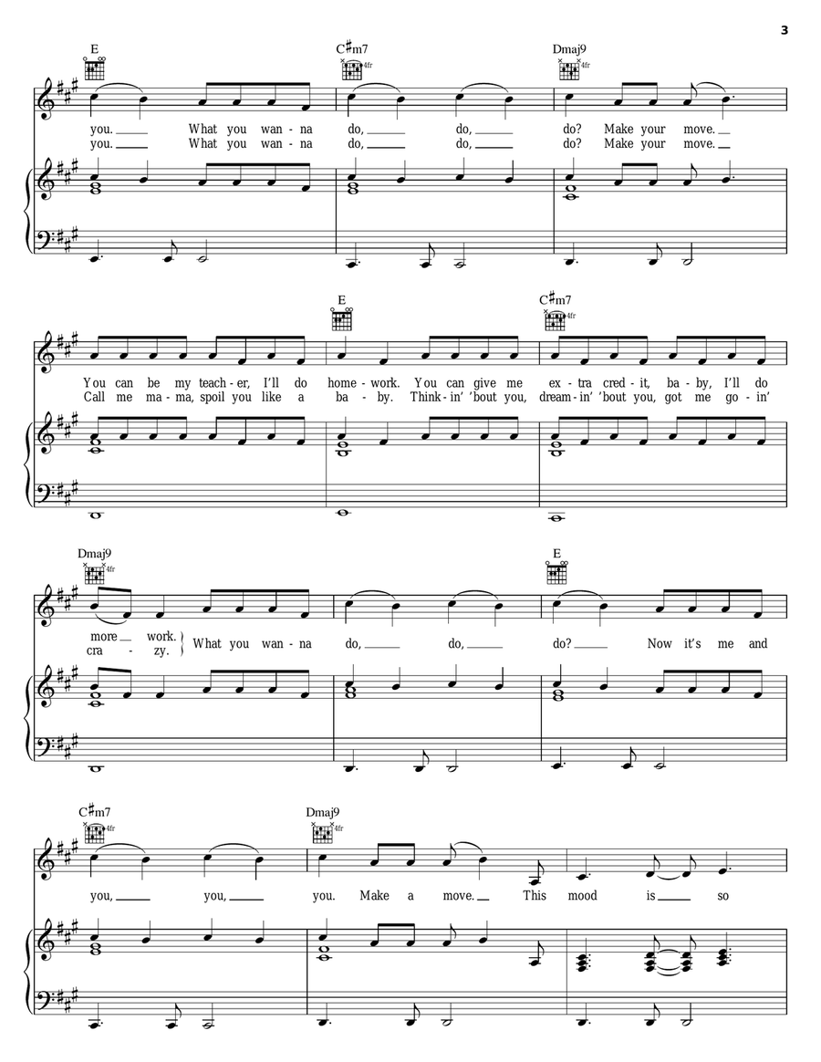 Promise Promise Piano, Vocal, Guitar scores gallery preview page 3