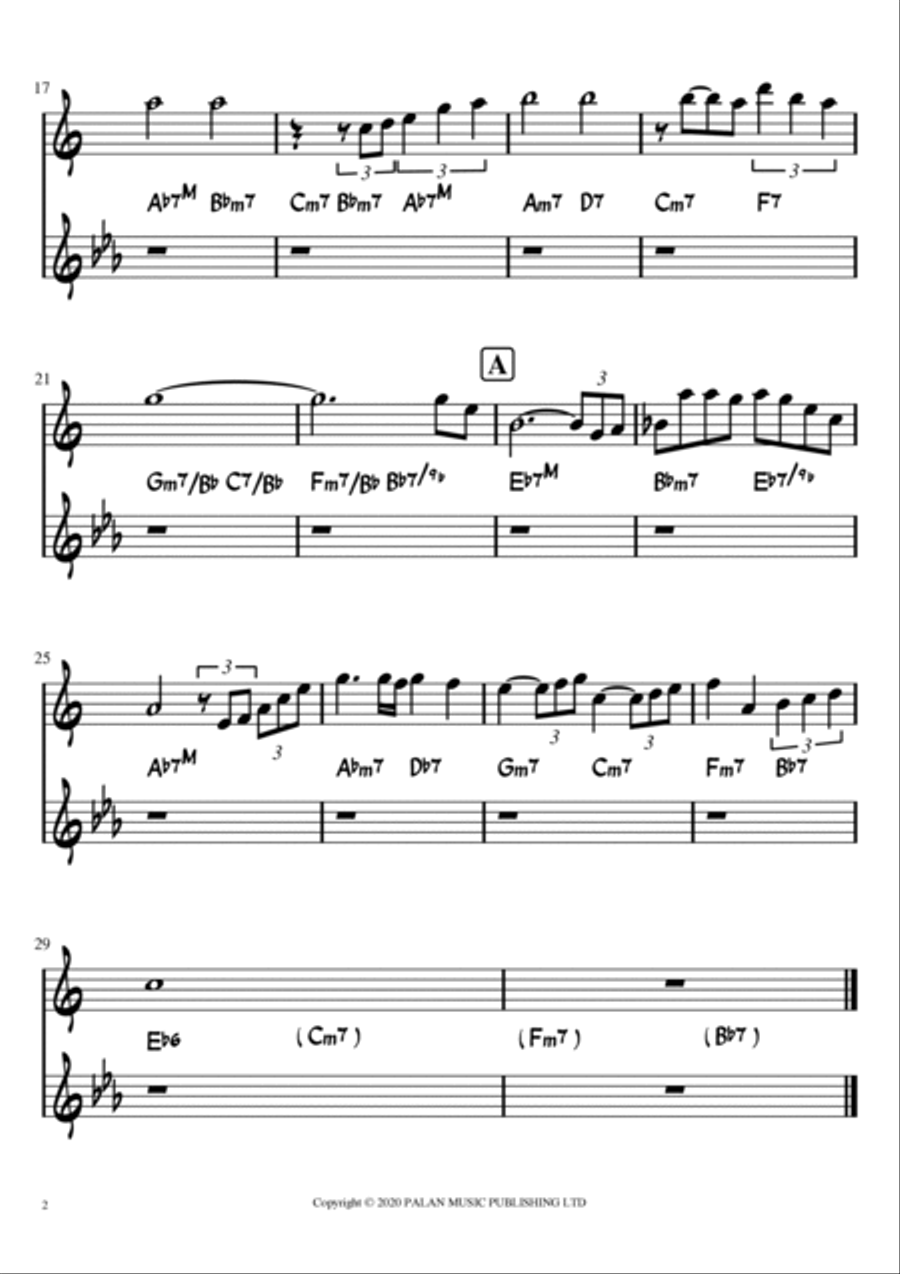 Misty Alto Saxophone scores gallery preview page 2